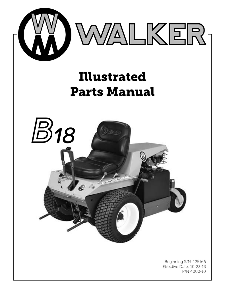 Walker B18 Parts list Manualzz