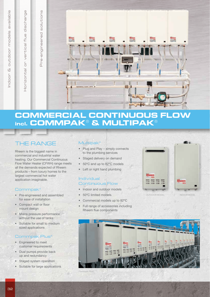 Rheem Commercial Continuous Flow Water Heater Cfwh Manualzz