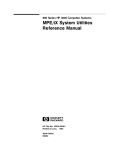 900 Series HP 3000 MPE/iX System Utilities Reference Manual
