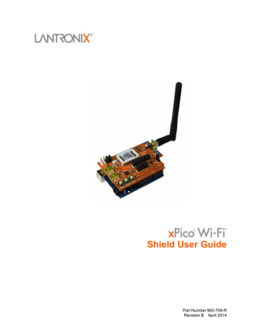 Lantronix xPico Arduino Wi-Fi Shield User guide | Manualzz