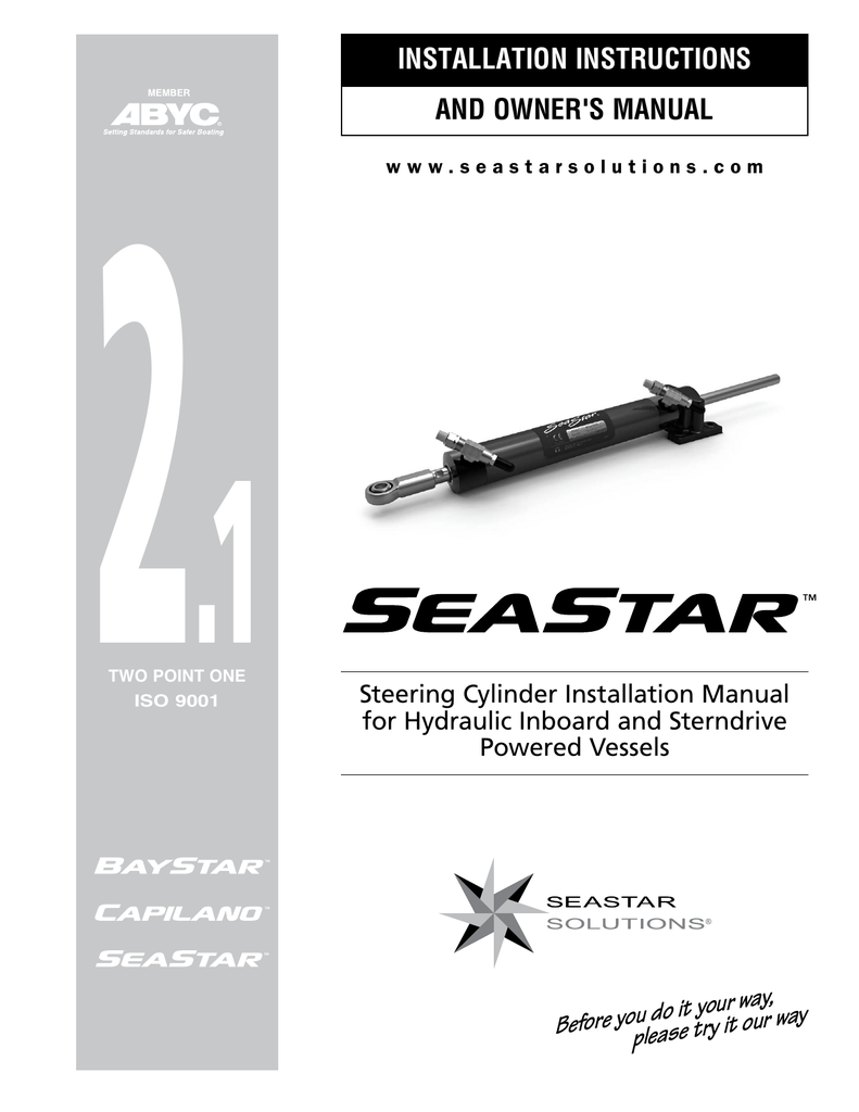 Seastar Hydraulic Steering Parts Diagram - Diagram Resource Gallery