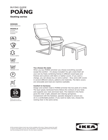 Ing Guide PoÄng Manualzz, How To Change Poang Chair Cover