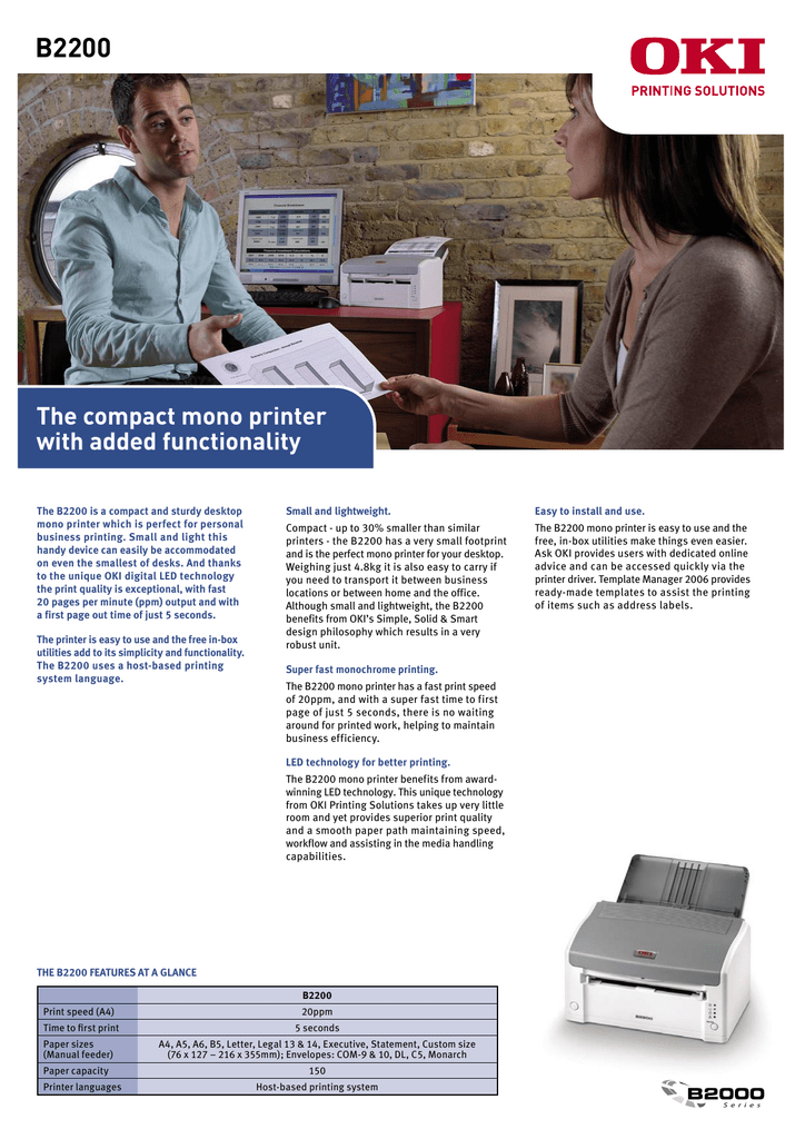 oki b2200 printer