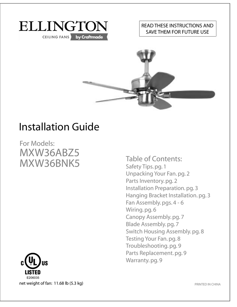 Mxw36abz5 Mxw36bnk5 Installation Guide Table Of Contents