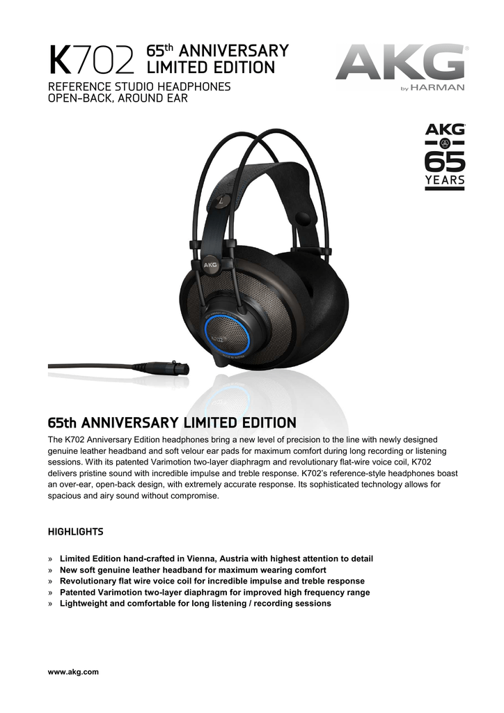 Test: Kopfhörer AKG K702 65TH Anniversary Edition