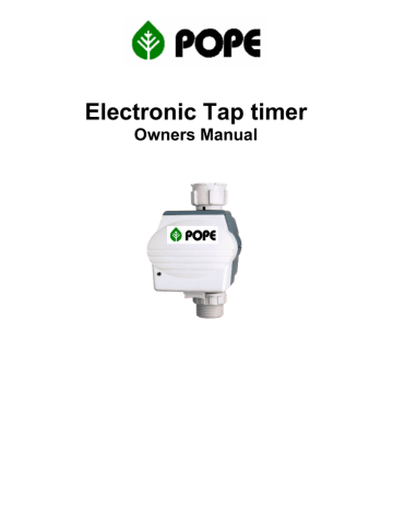 Electronic Tap Timer (1010332) | Manualzz