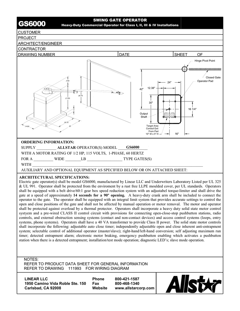 Swing Gate Wiring Diagram - Complete Wiring Schemas