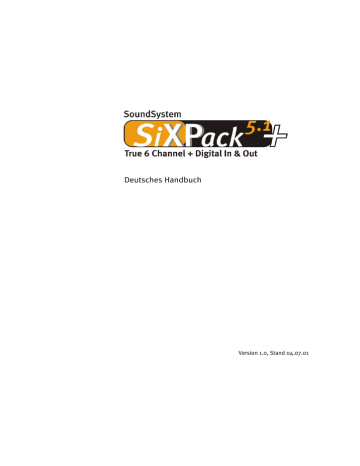 SiXPack5.1+_Manual_DE | Manualzz