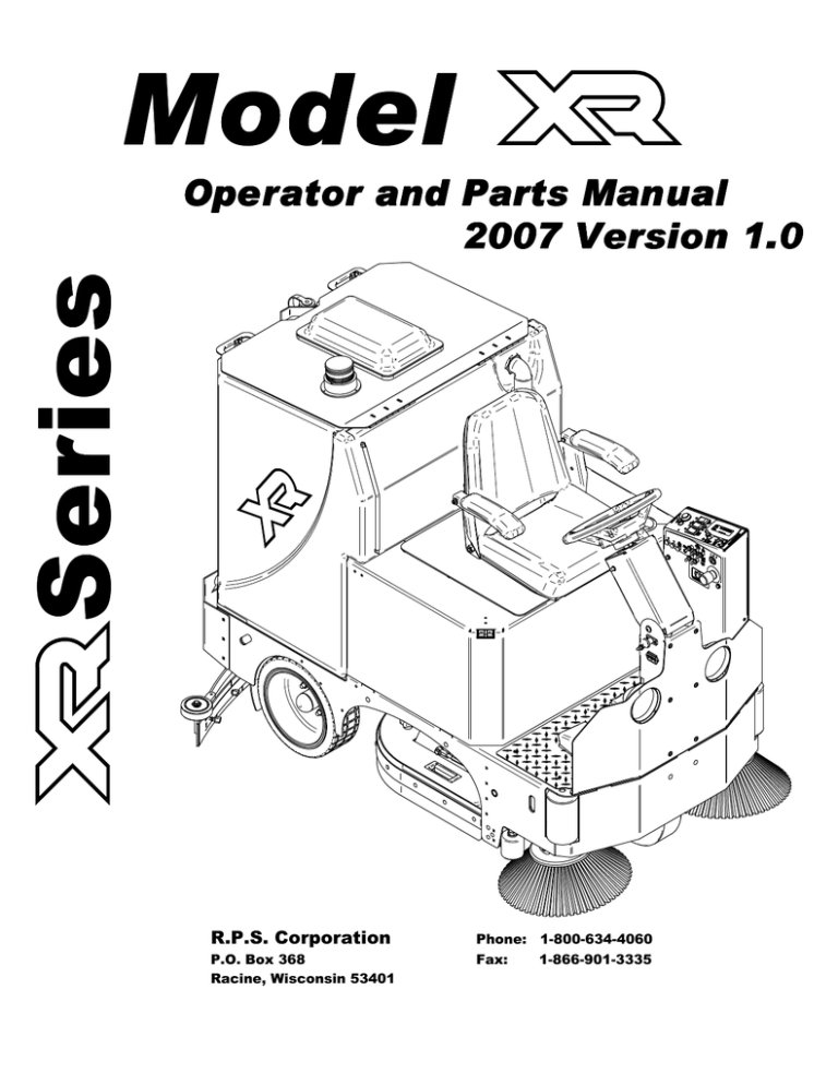 Factory Cat XR Rider Scrubber/Sweeper Manual Manualzz