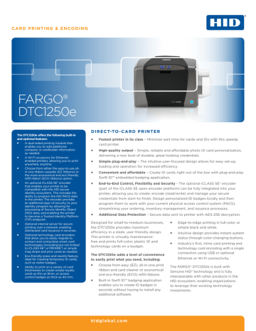 fargo dtc1250e id card printer - dual-sided driver for mac