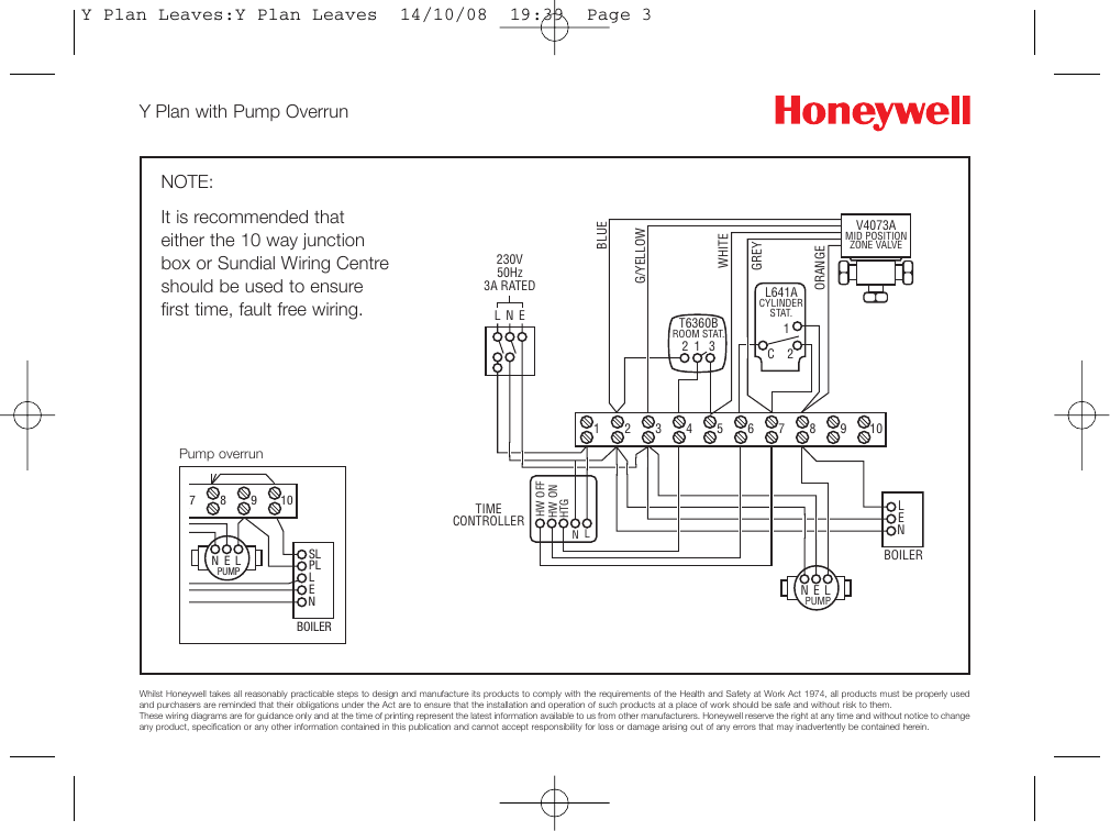 Faq Pump Overrun Wiring Diagrams For Y, Honeywell Central Heating Control Wiring Diagram Pdf