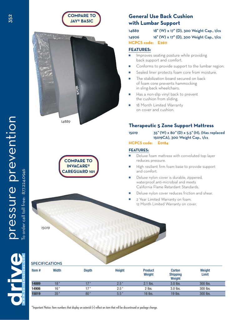 Therapeutic 5 Zone Support Mattress Brochure Manualzz