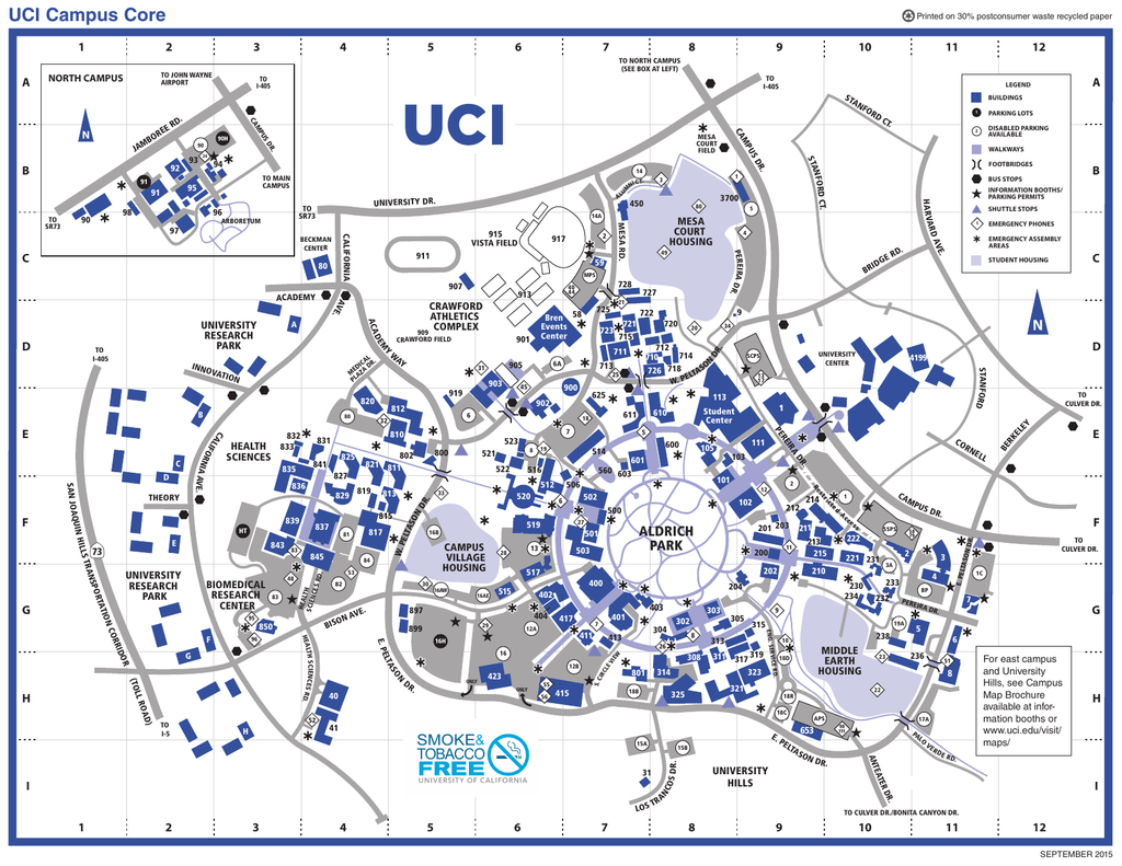 UCI Campus Map