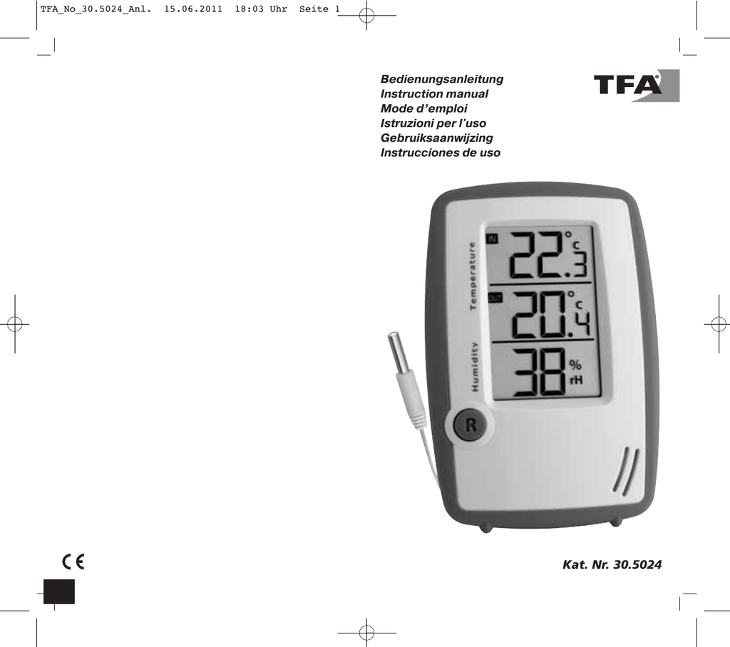 Termómetro higrómetro TFA 30.3049