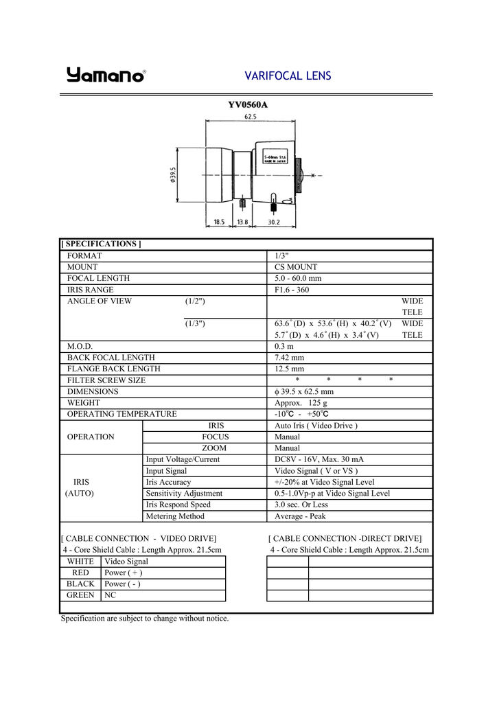 Yo Yv0560a Manualzz