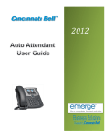Cincinnati Bell Auto Attendant User Guide | AI Chat