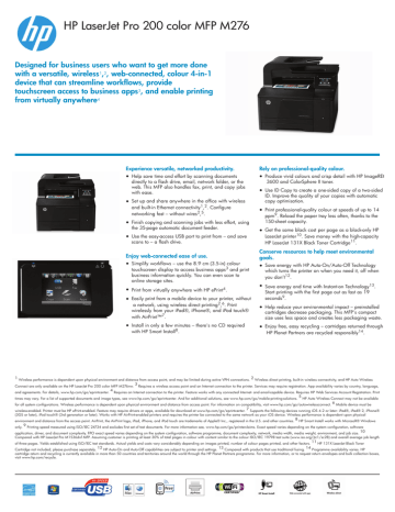 HP LaserJet Pro 200 color MFP M276 | Manualzz