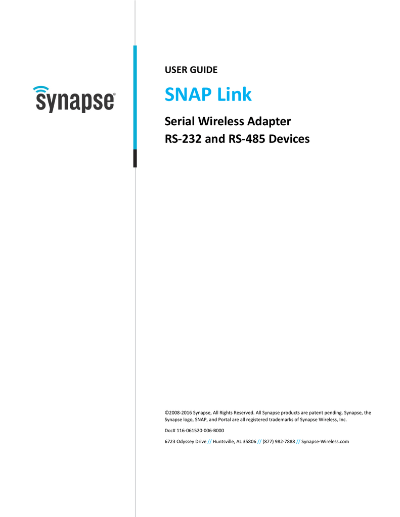 Synapse Wireless  Documentation Test