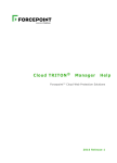 Forcepoint TRITON Cloud Web Protection Solutions Help