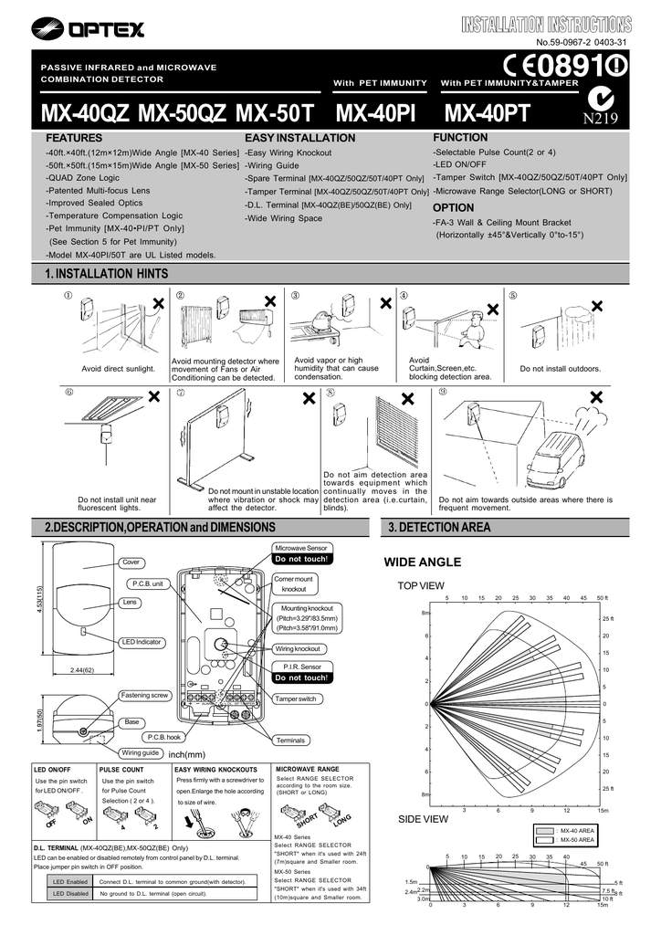 Installation Instructions Instructions D`installation