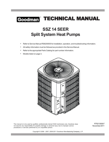 Goodman Technical Manual | Manualzz