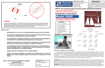 B W Rvk3000 Instructions Manualzz