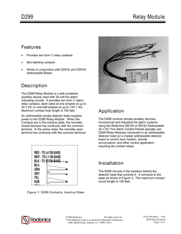 D299 Relay Module | Manualzz