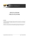 HDMI-CEC Bridge HDMI-CEC to USB Manual, HDMI-CEC Bridge HDMI-CEC to RS-232 Manual