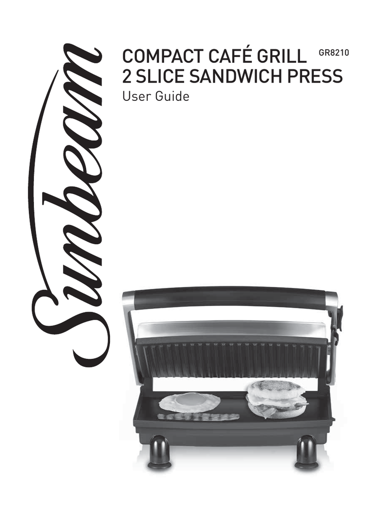 sunbeam panini maker and grill manual