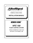 Bendix/King KFC 150 Flight Control System Installation Manual