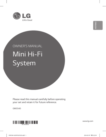 Mini Hi-Fi System OWNER’S MANUAL Please read this manual carefully before operating | Manualzz