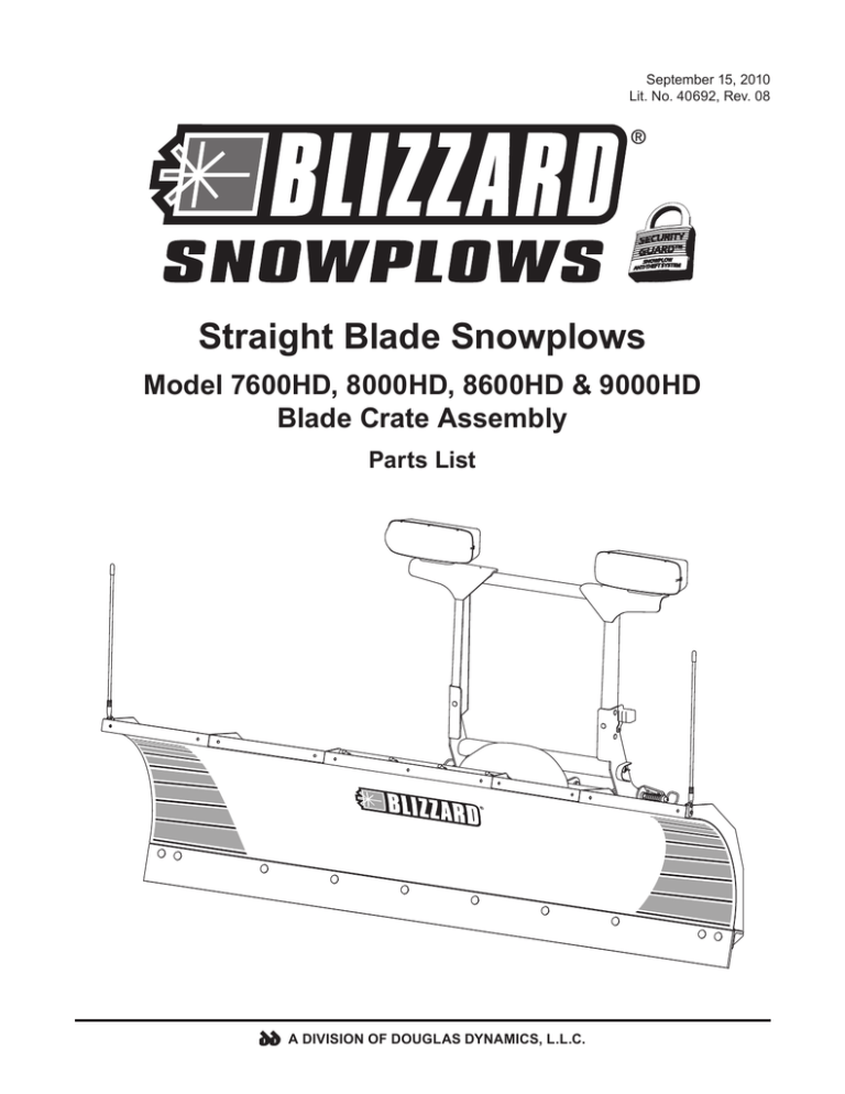 BlizzardPartslistHDSnowplowsPlowsideBladeandOffTruck
