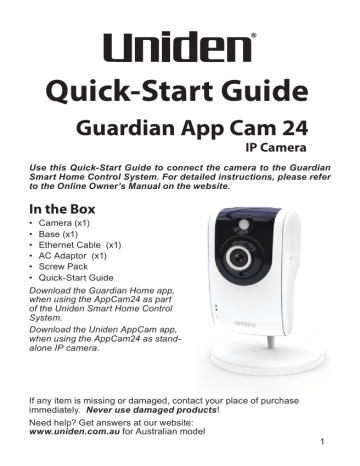 Guardian App Cam 24 Manualzz