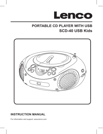 Lenco SCD-40USB/KIDS R.CD MP3 con USB 