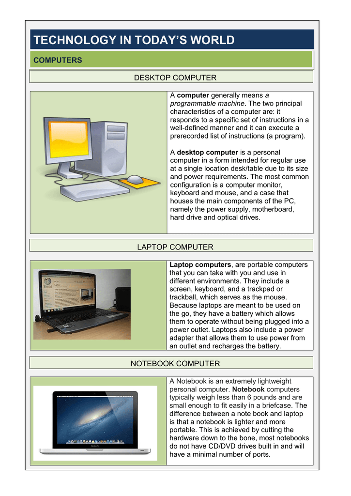 World Desktop Computer Computers Manualzz, Do Desktops Use More Electricity Than Laptops