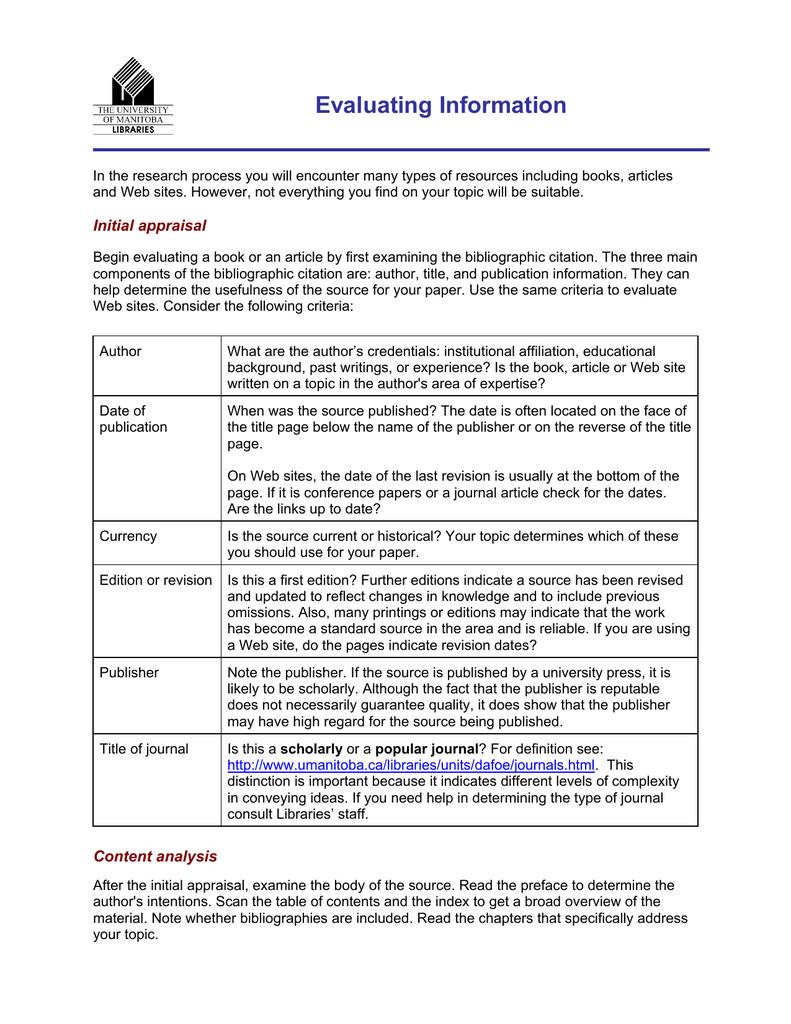 Evaluate Information Manualzz