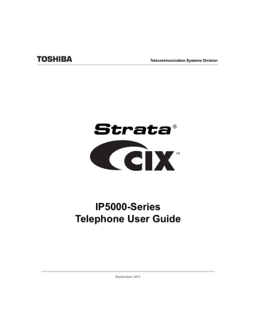 CIX IP5000-Series VoIP Telephone User Guide September 2011 | Manualzz