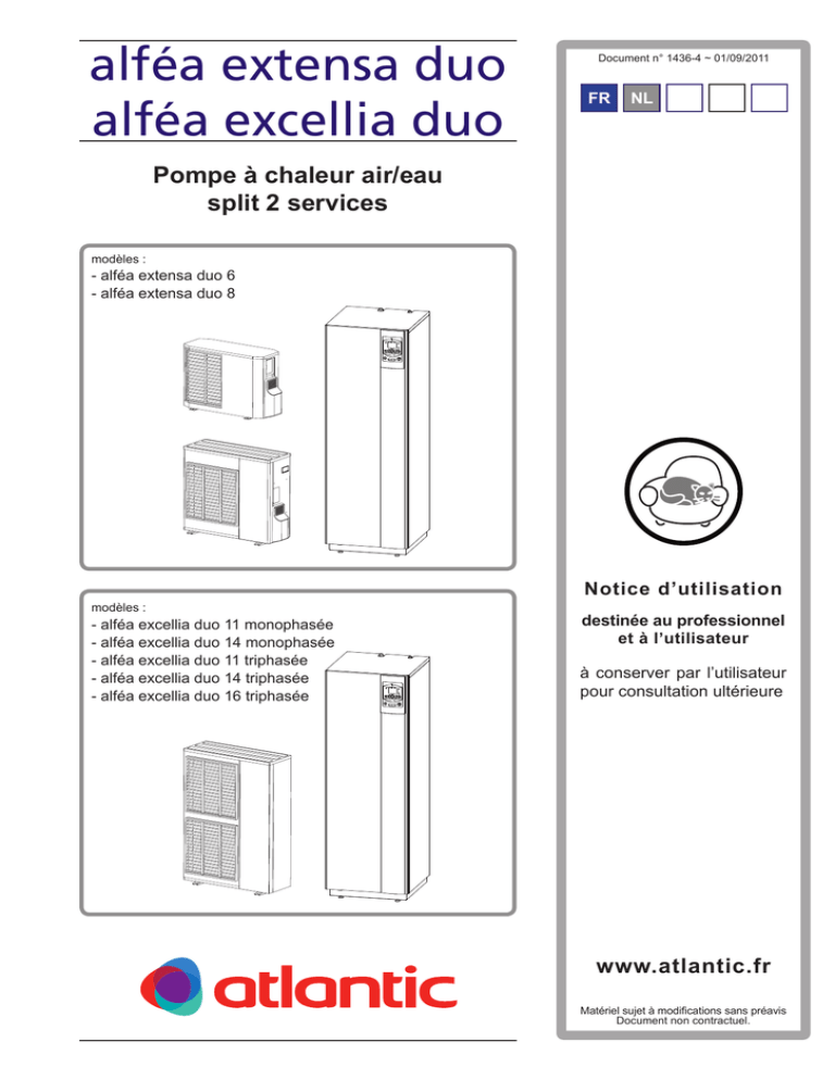 Pac Atlantic / Alféa Extensa Duo Notice