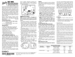 Acuity AC-100 Installation instructions