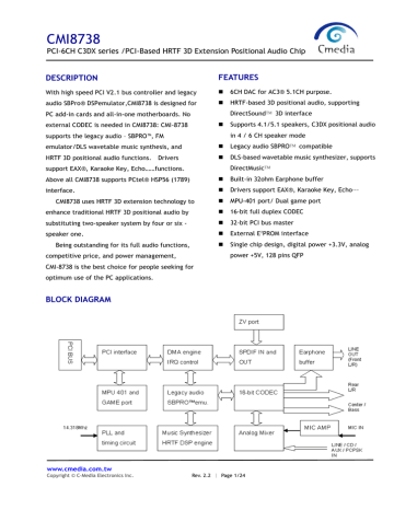 cmi8738 driver for windows 7 latest version