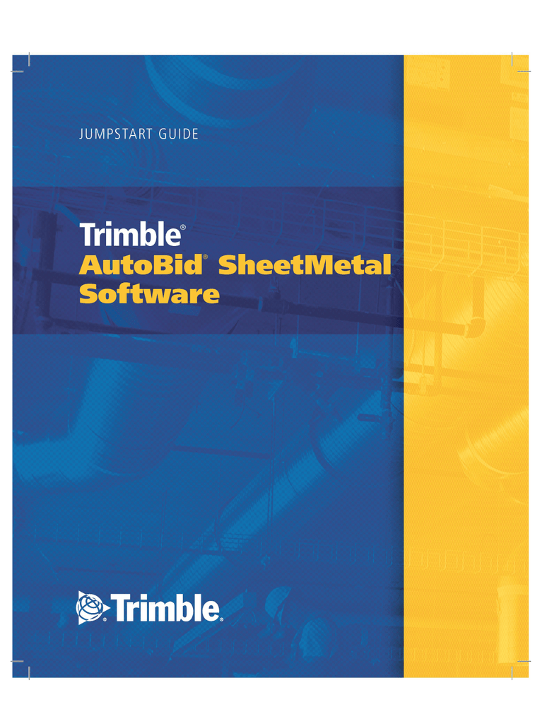 Trimble AutoBid SheetMetal Startup Guide Manualzz
