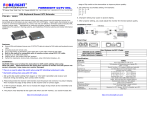 FORESIGHT VGA Keyboard Mouse CAT5 Extender VKM01 Manual