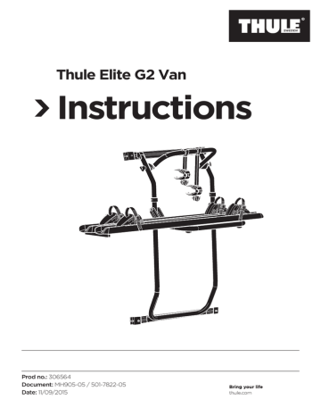 Thule Elite G2 Van Owner s manual Manualzz