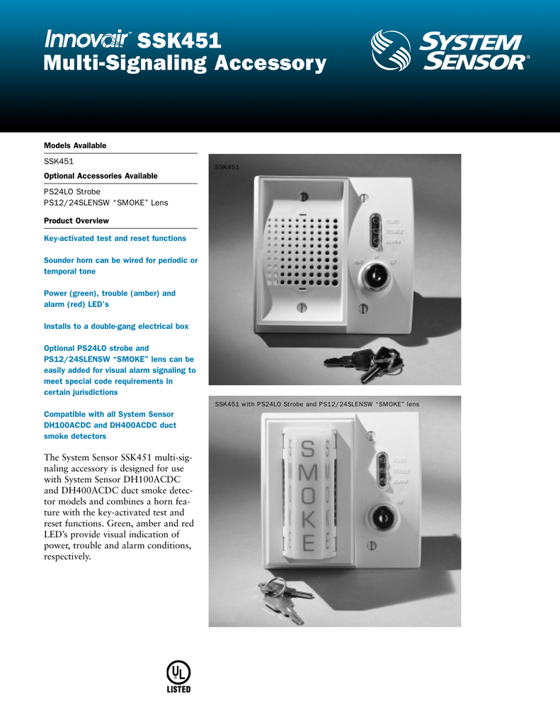 Ssk451 Multi Signaling Accessory Manualzz