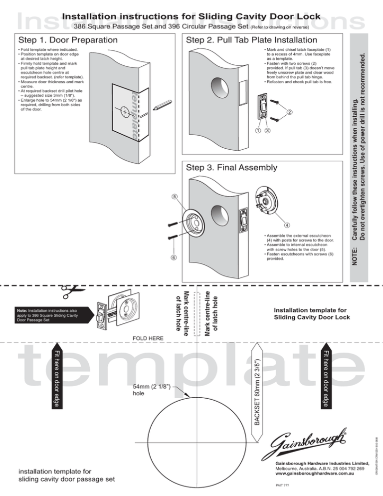 Sliding Cavity Door Sets Sliding Cavity Door Passage Set Installation