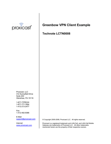 the greenbow vpn client