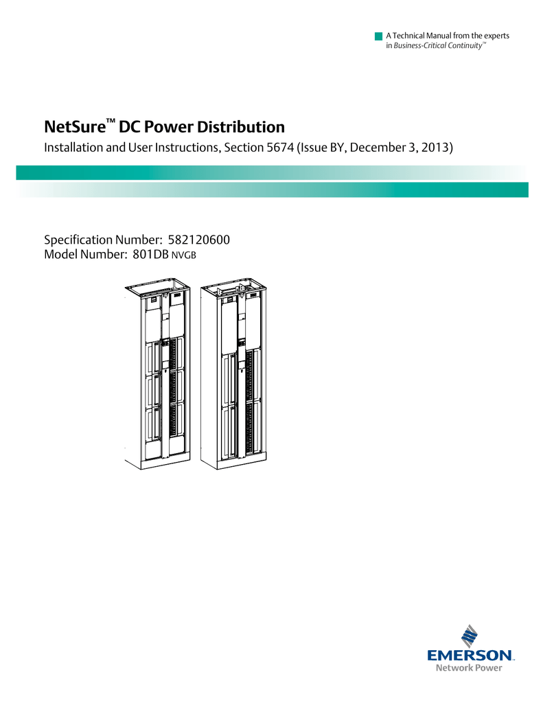 NetSure 801DB Installation Manual | Manualzz