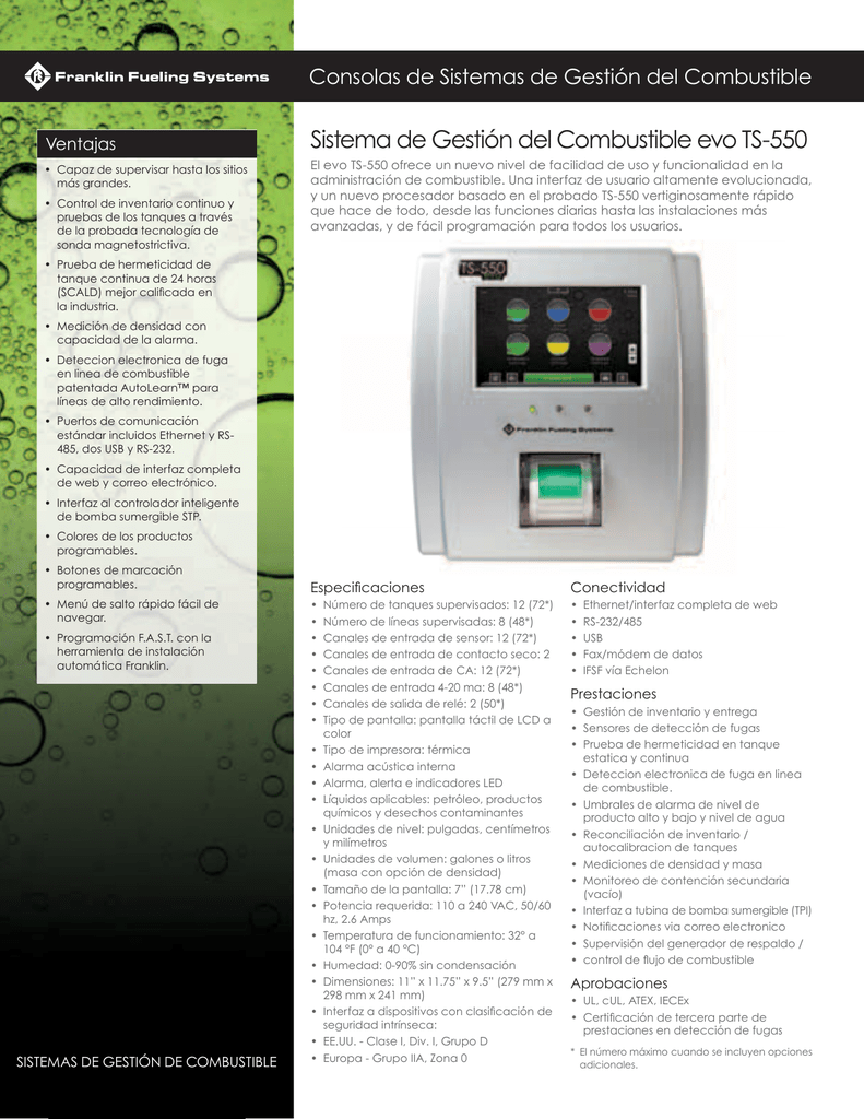 TS 550 evo Datasheet Manualzz