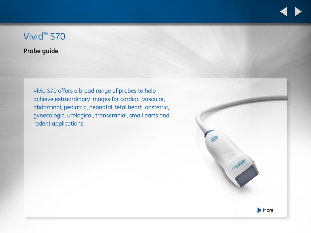 Vivid S70 Transducer Guide Manualzz