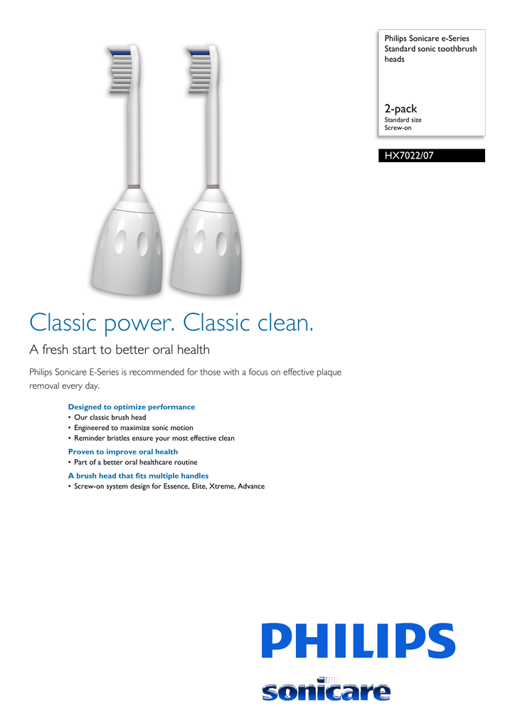 philips sonicare e series manual
